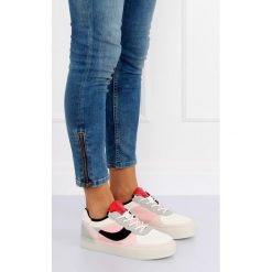Trampki creepersy różowe LA51P PINK. Różowe buty sportowe damskie obuwie damskie, na co dzień, bez wzorów, z tkaniny, sportowe, bez obcasa, na sznurówki. Za 86,81 zł.