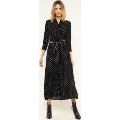 Sukienka koszulowa Pinko Sushi PE 20 BLK01 1G14ZF Y63A. Czarne sukienki damskie Pinko, bez wzorów, z wiskozy, z koszulowym kołnierzykiem, bez rękawów, koszulowe. Za 1269,00 zł.