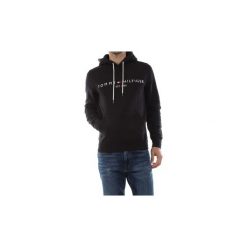 Bluzy Tommy Hilfiger MW0MW10752 TOMMY LOGO HD. Czarne bluzy męskie TOMMY HILFIGER, s, bez wzorów, bez kołnierzyka, bez rękawów, bez kaptura. Za 328,92 zł.