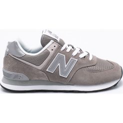 New Balance - Buty ML574EGG. Szare buty sportowe męskie marki New Balance, ze skóry, na sznurówki. W wyprzedaży za 269,90 zł.