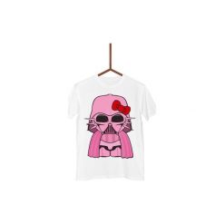 Koszulka Hello Kitty Vader Męska. Czarne koszulki męskie Failfake, m, z motywem z bajki, bez kołnierzyka. Za 130,00 zł.