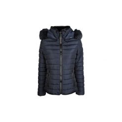 Kurtki pikowane Trussardi 36S00187 / Down Jacket With Hood Cire'. Niebieskie kurtki damskie Trussardi, s, bez wzorów, bez kaptura. Za 579,00 zł.