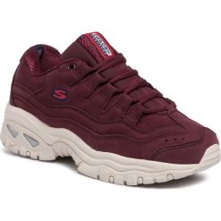Sneakersy SKECHERS - Wave Dancer 13421/BURG Burgundy. Czerwone półbuty damskie Skechers, ze skóry. W wyprzedaży za 239,00 zł.