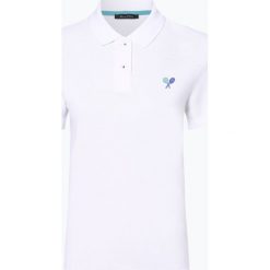 Marc O'Polo - Damska koszulka polo, biały. Białe koszulki damskie polo Marc O'Polo, s, z haftami, bez rękawów. Za 219,95 zł.