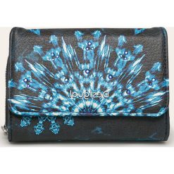 Desigual - Portfel. Niebieskie portfele damskie Desigual, bez wzorów, z poliesteru. W wyprzedaży za 119,90 zł.