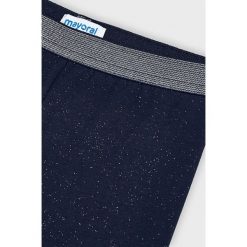 Mayoral - Legginsy dziecięce 104-134 cm. Niebieskie spodnie dziewczęce Mayoral, bez wzorów, z elastanu. Za 70,90 zł.