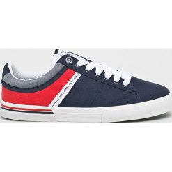 Pepe Jeans - Tenisówki. Niebieskie trampki męskie Pepe Jeans, bez wzorów, z jeansu, na sznurówki. W wyprzedaży za 219,90 zł.