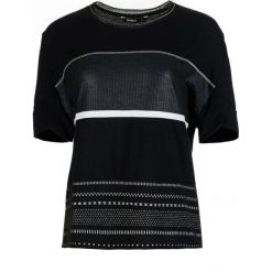 Desigual T-shirt damski Magda S czarny. Czarne koszulki damskie Desigual, s. W wyprzedaży za 191,00 zł.