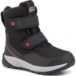 Śniegowce JACK WOLFSKIN - Polar Bear Texapore High Vc K 4036721 S Black/Red. Czarne śniegowce chłopięce Jack Wolfskin, bez zapięcia. Za 349,00 zł.