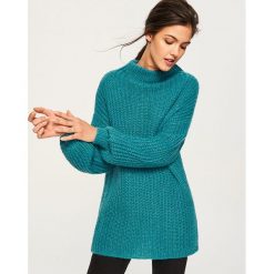 Sweter z domieszką wełny i moheru - Turkusowy. Niebieskie bez kategorii Reserved, s, z wełny. Za 239,99 zł.