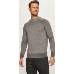 Calvin Klein - Sweter. Szare swetry męskie Calvin Klein, s, bez wzorów, z jedwabiu, z okrągłym kołnierzem, bez kaptura. Za 449,90 zł.