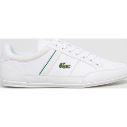 Lacoste - Buty Chaymon 219 1 Cma. Białe buty sportowe męskie Lacoste, z gumy, na sznurówki. W wyprzedaży za 399,90 zł.