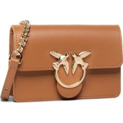 Torebka PINKO - Love Soft Baby Simply PE20 PLTT 1P21QQ Y5FF Light Brown L11. Pomarańczowe listonoszki damskie Pinko, bez wzorów, ze skóry, klasyczne, bez dodatków. W wyprzedaży za 589,00 zł.