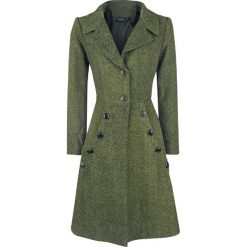 Voodoo Vixen Nicole Green 40s Style Coat Płaszcz damski oliwkowy. Zielone płaszcze damskie Voodoo Vixen, m. Za 527,90 zł.