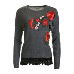 Swetry klasyczne damskie: Desigual Sweter Damski Rosalia S Szary