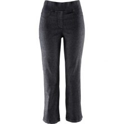 Spodnie wsuwane 7/8 "Superstretch" bonprix czarny. Czarne spodnie damskie bonprix. Za 99,99 zł.