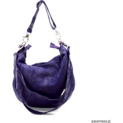 TORBA Hobo CHRB 20034. Niebieskie torebki klasyczne damskie Pakamera, w paski, ze skóry. Za 320,00 zł.