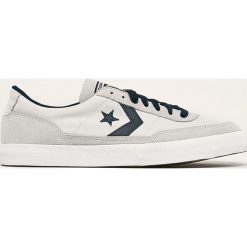 Converse - Tenisówki. Szare trampki męskie Converse, bez wzorów, ze skóry, na sznurówki. W wyprzedaży za 229,90 zł.