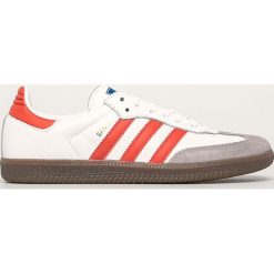 Adidas Originals - Buty Samba. Białe sneakersy męskie adidas Originals, ze skóry, na sznurówki. W wyprzedaży za 299,90 zł.
