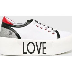 Liu Jo - Buty Maxy. Białe buty sportowe damskie marki Liu Jo, bez wzorów, ze skóry, sportowe. Za 599,90 zł.