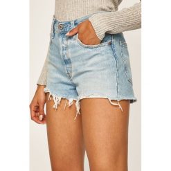 Levi's - Szorty. Czerwone szorty damskie Levi's®, s, bez wzorów, z bawełny, casualowe, z podwyższonym stanem. Za 239,90 zł.
