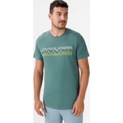 Jack & Jones Blane Koszulka Zielony. Zielone podkoszulki męskie Jack & Jones, xl, z nadrukiem, z bawełny, bez kołnierzyka, z krótkim rękawem, krótkie. Za 64,95 zł.