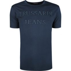 Trussardi Jeans T-shirt. T-shirty męskie Trussardi, z bawełny, z okrągłym kołnierzem. Za 179,00 zł.