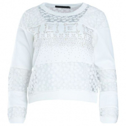 Biała Bluza Move Around. Białe bluzy damskie Born2be, l. Za 29,99 zł.