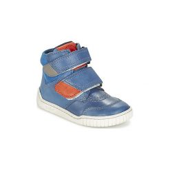 Buty Dziecko Kickers WINSOR. Niebieskie trampki chłopięce Kickers, bez wzorów, bez zapięcia. Za 184,50 zł.
