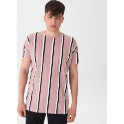 T-shirt w paski - Fioletowy. Fioletowe t-shirty męskie House, s, w paski, bez kołnierzyka. Za 49,99 zł.