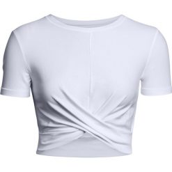 Under Armour Koszulka damska Lightweight Lux Crop Tee biała r. M (1305484-100). Białe bluzki damskie marki Under Armour, m. Za 171,91 zł.