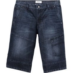 Długie bermudy dżinsowe Regular Fit bonprix ciemnoniebieski. Niebieskie jeansy męskie bonprix, m, bez wzorów, z jeansu, długie. Za 89,99 zł.