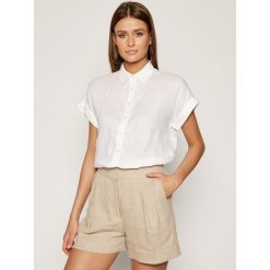 Koszula Lauren Ralph Lauren 200699152. Białe bluzki damskie Lauren Ralph Lauren, xl, bez wzorów, ze lnu, bez kołnierzyka, bez rękawów. Za 469,00 zł.