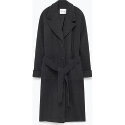 Płaszcz przejściowy w kolorze antracytowym. Szare kurtki damskie American Vintage, l, w paski, z wełny. W wyprzedaży za 439,95 zł.