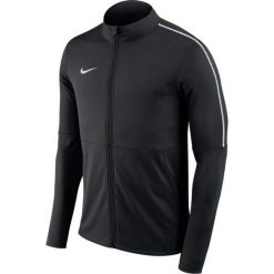 Nike Park 18 Hoodie AA2059-010 bluzy męskie czarne L. Czarne bluzy męskie Nike, m, bez wzorów, z poliesteru, ze stójką, bez rękawów, bez kaptura. W wyprzedaży za 119,99 zł.