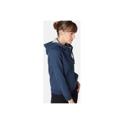 Bluza z kapturem na zamek Gym & Pilates 520 damska. Niebieskie bluzy damskie NYAMBA, xl, bez wzorów, z bawełny, bez rękawów, z kapturem. Za 59,99 zł.