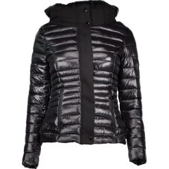 Kurtka w kolorze czarnym. Czarne kurtki damskie pikowane marki Cashmere & Jackets, s, bez wzorów, bez kaptura. W wyprzedaży za 237,95 zł.