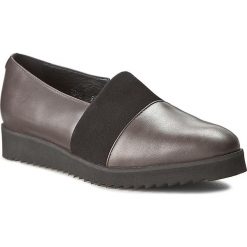 Półbuty SERGIO BARDI - Gertrude FW127279517MP 109. Szare półbuty damskie Sergio Bardi, bez wzorów, ze skóry, eleganckie, bez obcasa, na płaskiej podeszwie, bez zapięcia. W wyprzedaży za 199,00 zł.