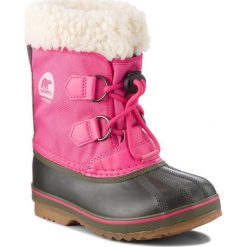 Śniegowce SOREL - Childrens Yoot Pac Nylon NC1879 Ultra Pink/Alpine Tundra 693. Różowe śniegowce dziewczęce marki Sorel, bez zapięcia. W wyprzedaży za 229,00 zł.