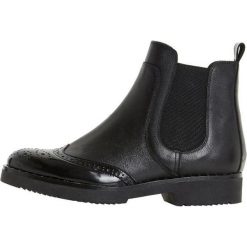 Dune London QUARK Ankle boot black. Czarne botki damskie marki Dune London, ze skóry, bez obcasa, bez zapięcia. Za 669,00 zł.