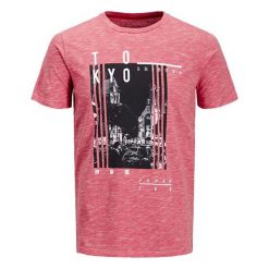 Jack&Jones Koszulka Męska Jorfeedercity Tee Ss Crew Neck Baked Apple (Rozmiar S). Różowe koszulki męskie marki Jack&Jones, s, bez wzorów, bez kołnierzyka, bez rękawów. W wyprzedaży za 50,00 zł.