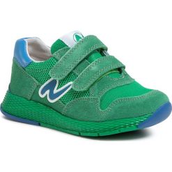 Sneakersy NATURINO - Sammy 0012014900.01.1F34 S Verde/Azzurro. Zielone trampki chłopięce Naturino, bez wzorów, ze skóry, na rzepy. Za 349,00 zł.