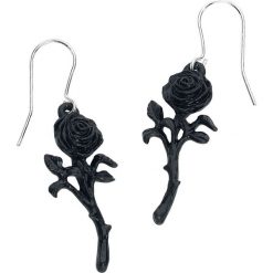 Alchemy Gothic The Romance of the Black Rose Kolczyki czarny. Czarne kolczyki damskie marki Alchemy Gothic. Za 54,90 zł.