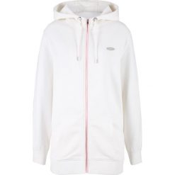 Bluza rozpinana z kapturem bonprix biel wełny. Białe bluzy damskie bonprix, bez wzorów, z wełny, bez rękawów, z kapturem. Za 99,99 zł.