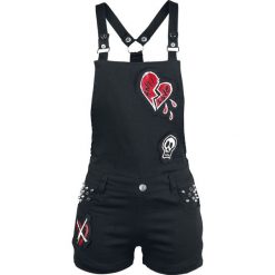 Kombinezony eleganckie: Heartless Anti Love Bib & Brace Kombinezon czarny