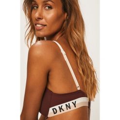 Dkny - Biustonosz. Pomarańczowe biustonosze DKNY, z haftami, z elastanu. Za 219,90 zł.