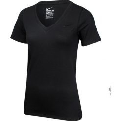 Bluzki, topy, tuniki: Nike T-Shirt Women’s NSW Tee Vneck Tutura Swoosh czarna r. XS (826580 010)