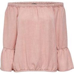 ONLY Sandy Off Shoulder Top Pnt Mist i Rose (rozmiar 36). Czerwone koszulki damskie ONLY, l, bez wzorów, bez kołnierzyka. W wyprzedaży za 60,00 zł.