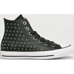 Converse - Trampki. Czarne trampki i tenisówki damskie marki Converse, ze skóry, na sznurówki. W wyprzedaży za 269,90 zł.