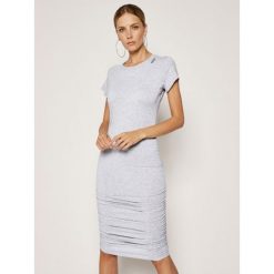 Sukienka codzienna DKNY Sport DP0D4280. Szare sukienki damskie DKNY Sport, na co dzień, s, bez wzorów, sportowe, bez kołnierzyka, bez rękawów, proste. Za 319,00 zł.